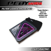 Gambar Filter Udara Proper V2 Beat FI Beat Pop Scoopy ESP Scoopy FI Spons Air Filter dari Peby Motor Central undefined 1 Tokopedia
