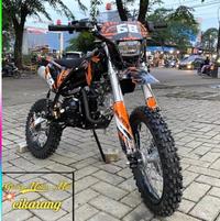 Gambar MOTOR MINI TRAIL 110CC FULL MATIC RING 14/12 MESIN 4TAK - Orange dari Grosir Motor Mini undefined 1 Tokopedia