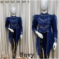 Gambar Kebaya Novita Payet Panjang Wisuda Modern Wanita Dewasa Hitam Remaja Aurora Katun - Dress, Pesta, Baju, Kondangan Cantik Mewah Seragam Ibu Brokat - emerald green, one set ( rok songket ) dari RimbangJaya undefined 1 Tokopedia