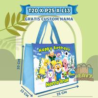 Gambar PAKET 50 PCS Tas Ulang Tahun Goodie Bag Anak Bingkisan Snack KFC Gratis Custom Nama Murah Kain tile anak selamatan rumah baru merah craim tas & hadiah pesta tile anak - NAVY dari Heavy Bag undefined 5 Tokopedia