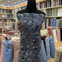 Gambar Brukat Tille EMB full Bordir by Qonita Textile - 66 - Biru, 0,5M dari Qonita Textile Pekalongan undefined 2 Tokopedia