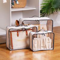 Gambar Cover tas Travel & Home / Civer Tas Transparan / Cover Tas Anti debu - PINK, S dari Tbsstore20 undefined 2 Tokopedia
