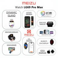 Gambar Meizu Smartwatch Lg69 Promax | Nfc Support | Hi-Fi Sound Music | Uetooth Android Ios - Navy dari rahayuwicaksono0 undefined 2 Tokopedia