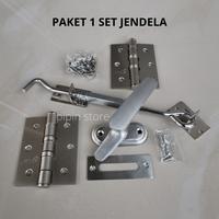Gambar Paket Engsel Jendela Kayu 3 Inch 1 Set - Hak Angin Cantolan Penahan Jendela Stainless - Rambuncis Kunci Jendela Kayu Grendel Panolet Besar Lengkap - Paket Rambuncis 1Set dari Pipinstore_NEW undefined 4 Tokopedia