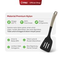 Gambar Cypruz Utensi Turner Spatula Nylon Tahan Panas Anti Lumer dari Cypruz Kitchenware undefined 5 Tokopedia