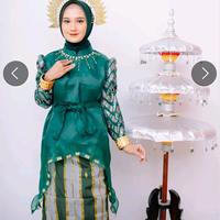 Gambar baju bodo dan jas tutup hijau datu - XXL, jas tutup, 1 set dari ISR SONGKOK RECCA BONE undefined 2 Tokopedia