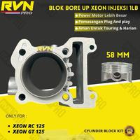 Gambar BLOK BLOCK SEHER SET BORE UP XEON RC 125 INJEKSI XEON GT 125 INJEKSI 1LB 58MM 58 MM ORIGINAL RVN RACING RVNPRO RACING - BLOK XEON RC/GT, 58MM RVN dari HMS MOTORR undefined 2 Tokopedia