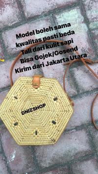 Gambar Tas rotan bali full ata TALI KULIT SAPI HEXA dari Dnizshop 2 undefined 2 Tokopedia