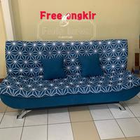 Gambar Sofa bed IMPORT biru dari Furla Indah undefined 1 Tokopedia