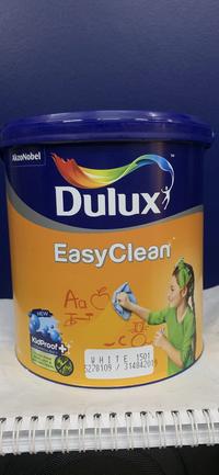 Gambar Cat Tembok Interior Dulux Easy Clean White 2.5Ltr - 1501 Putih dari TOKO CAT COLOUR SOLUTION undefined 1 Tokopedia