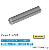 Gambar LEGO PARTS 4211815 - Technic Cross Axle 3M Medium Stone Grey (LBG) dari XYZ Bricks undefined 2 Tokopedia