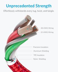 Gambar ANKER 3.3ft Premium Double-Braided Nylon Lightning Cable dari luxacce undefined 3 Tokopedia