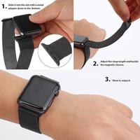Gambar Strap Magnet Milanese iwatch Series 1 2 3 4 strap iwatch 42 mm / 44mm dari Ozone Accessories Karlink undefined 3 Tokopedia