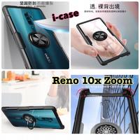 Gambar New i-case Oppo Reno / Reno 10x Zoom Hybrid Ring Stand Clear - Hitam, OPPO RENO dari i-case undefined 3 Tokopedia