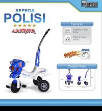 Gambar mainan sepeda polisi roda tiga / tricycle mengeluarkan musik free borg dari bintangjaya toys undefined 1 Tokopedia