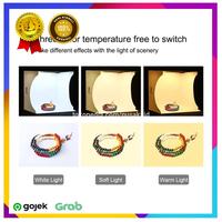 Gambar PULUZ Photo Studio Mini Soft Box Ring Light 20x20cm with 6 Backdrop dari PusakaID undefined 4 Tokopedia