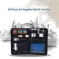 Gambar ♢H&B 48Pcs Art Supplies Sket Tool Set Professional Drawing Sketing dari Rivangga Store undefined 1 Tokopedia