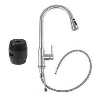 Gambar Kitchen Pull-Out Faucet Tap Mixer Spout Finish Brushed Swivel Spray dari JMS Surabaya undefined 3 Tokopedia