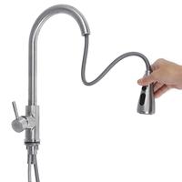 Gambar Kitchen Pull-Out Faucet Tap Mixer Spout Finish Brushed Swivel Spray dari JMS Surabaya undefined 2 Tokopedia