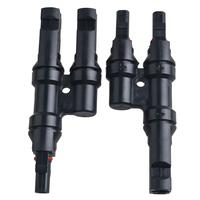 Gambar AN MC4 T-Type Three-Way Parallel Adapter Connector 2 IN1 Solar dari All Night Import undefined 2 Tokopedia