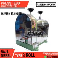 Gambar Mesin Press Tebu 3 Roll Commando / Giling Tebu / Pemeras Tebu dari Baja Diesel undefined 2 Tokopedia