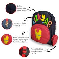 Gambar Tas Ransel Sekolah Karakter Nama Anak laki laki TK dan SD Robot dari babyblus undefined 5 Tokopedia