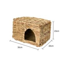 Gambar HO- Rabbit Straw House Natural Grass Cage Hut Pet Small Animal dari DAUN LOMBOK undefined 5 Tokopedia