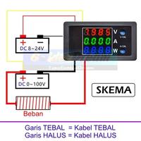 Gambar Precision DC Meter 3in1 Volt Ampere Watt 4 digit V A W Multi Warna - 3 warna dari VISITEK undefined 5 Tokopedia