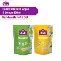 Gambar Sleek Hand Wash Apple & Lemon Pouch 400ml Set dari Sleek Baby Store undefined 1 Tokopedia