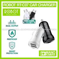 Gambar Charger Mobil Robot RT-C07 2.4A Dual Output Fast Charging - Putih dari Emzone Gadget & Tech undefined 1 Tokopedia