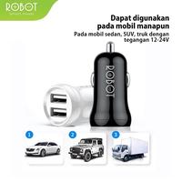Gambar Charger Mobil Robot RT-C07 2.4A Dual Output Fast Charging - Putih dari Emzone Gadget & Tech undefined 3 Tokopedia