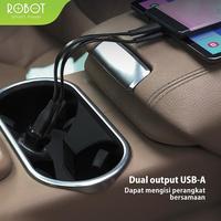 Gambar Charger Mobil Robot RT-C07 2.4A Dual Output Fast Charging - Putih dari Emzone Gadget & Tech undefined 5 Tokopedia