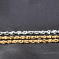 Gambar KALUNG PRIA RANTAI TAMBANG TITANIUM ANTI KARAT PERAK EMAS PREMIUM K249 - GOLD, 50CM dari TheStoreIDAcc undefined 3 Tokopedia