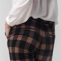 Gambar Celana Tartan Wanita Plaid Pants Kotak Brown 263-32582 - S dari Benhill undefined 4 Tokopedia