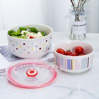 Gambar KAZU CERAMIC BOWL SET CLASSIC MANGKOK SET 3IN1 VACUUM SEAL HAMPERS BOX - Set Mermaid dari Kazu_NEW undefined 4 Tokopedia