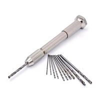 Gambar HOTT 11Pcs Accurate Pin Vise Hand Drill Set Rotary Tools DIY PCB dari Online Shop_Toserba undefined 1 Tokopedia