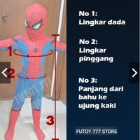 Gambar KOSTUM SPIDERMAN COSTUME FAR FROM HOME KOSTUM ANAK SPIDER MAN BAJU dari irwan store0 undefined 5 Tokopedia