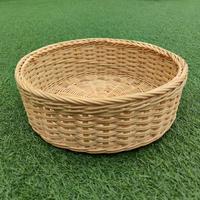 Gambar Kerajinan Tangan Rotan - Keranjang Bulat Serbaguna 30x30x10cm dari grosirunik99 undefined 2 Tokopedia