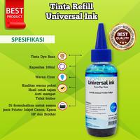 Gambar Tinta Refill Isi Ulang 100ml Printer HP Canon Epson Brother Inknesia - HITAM dari FixPrint Tangerang undefined 3 Tokopedia