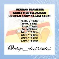 Gambar KARET TUTUP PANCI PRESTO ORIGINAL 26CM 10LITER KARET PRESTO 26 CM SIL - 28cm/12liter dari esge electronics undefined 4 Tokopedia