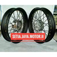 Gambar Sepaket velg yamaha Scorpio velg 250 300 ring 17.velg jari jari yamaha dari Aurantiasya Naura undefined 1 Tokopedia