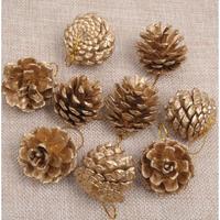 Gambar Hiasan Pohon Natal Buah Pinus SIlver Gold |Aksesoris Dekorasi Chritmas - silver, Isi 6 dari Ysgaragee undefined 3 Tokopedia
