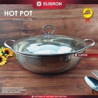 Gambar SUBRON PANCI SHABU SEKAT 2 SUKIYAKI STEAMBOAT HOT POT HUO GUO STAINLES - 32cm dari SUBRON KITCHENWARE undefined 3 Tokopedia
