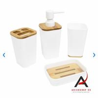 Gambar Set Tempat Sabun / Kris set aksesoris kamar mandi 4 Pcs - Putih dari Arionshop55 undefined 3 Tokopedia