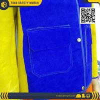 Gambar Safety Jacket GOSAVE Welder Full Leather Jaket Kulit Las Apron Baju dari DINA LINE undefined 3 Tokopedia