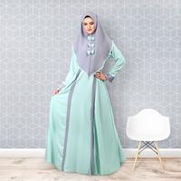 Gambar Gamis Wanita Muslimah Syar'i Hayfa Fashion paling Murah Tosca - L dari TOKO FASHI undefined 1 Tokopedia