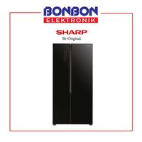 Gambar Promo Sharp Kulkas Side By Side 2 Pintu SJ-IS61G-BK SJIS 61 GBK Murah dari Elani Esmaa undefined 2 Tokopedia