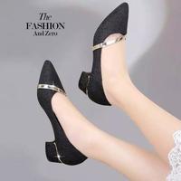 Gambar SEPATU FLATSHOES FLAT PLAT SHOES HAK TAHU PESTA WANITA CEWEK MT41 - SILVER, 40 dari StarUp99 undefined 3 Tokopedia