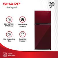 Gambar SHARP | SJ 195MD SR/SG Kulkas 2 Pintu - Merah dari SHARP OFFICIAL STORE KEDIRI undefined 2 Tokopedia