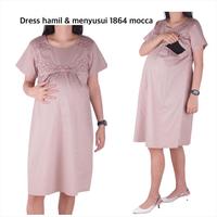 Gambar Baju Hamil Dress Hamil Menyusui 1864 - merah, allsize dari Nyonya hamil undefined 5 Tokopedia